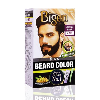 Bigen Men's Beard Color No Ammonia - Natural Black B101 40gm - Crème