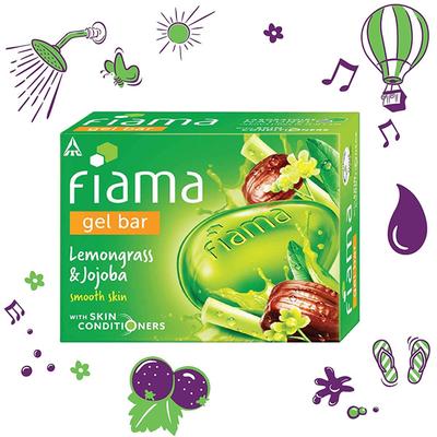 Fiama Lemongrass & Jojoba Gel Soap 125 gm - Soaps