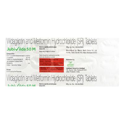 JUBIVILDA 50 M Tablet 15's - Diabetes-Ant