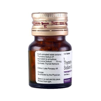Thyrox 75Mcg Tablet 100'S - Hypothyroidism