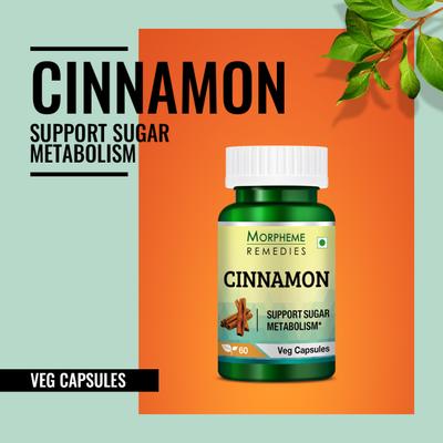 Morpheme Remedies Cinnamon 500mg Extract 60's - Digestive Health
