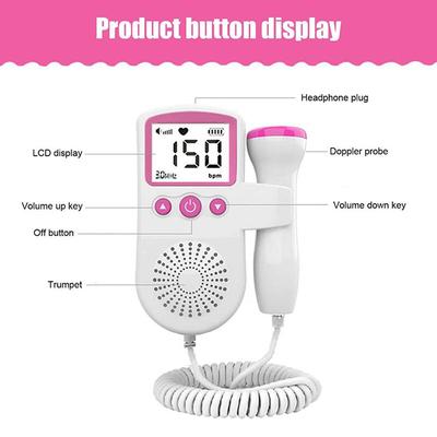 Paxmax Fetal Doppler with Head Phone Jack - Fetal Doppler