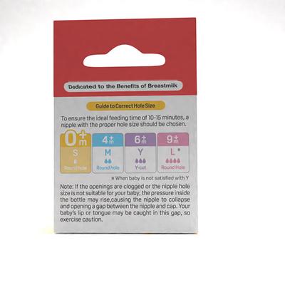 Pigeon Flexible Slim Neck Round Hole 0+ Months Peristaltic Nipple (S) 3's - Feeding & Nursing