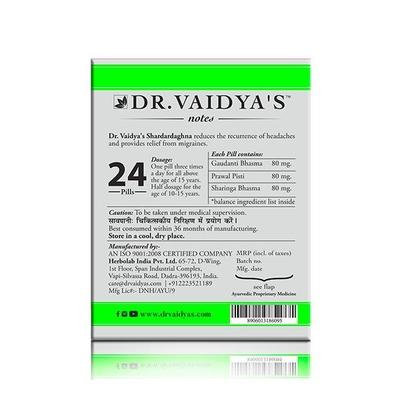 Dr.Vaidya's Shardardaghna Pills 24's - Pain Relief (Ayush)