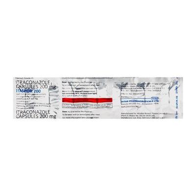 Itaspor 200mg Capsule 7'S - Fungal Infections-Anf