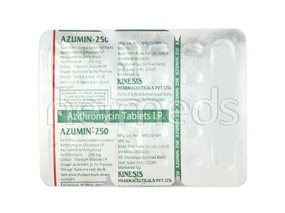 Azumin 250mg Tablet 6'S - Bacterial Infections-Mac