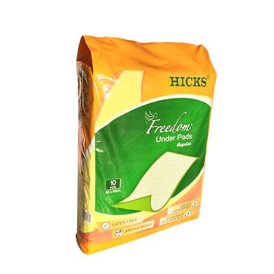 Hicks Freedom Under Pads - Regular 10's - Adult Diapers & Pads