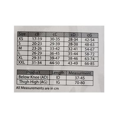 Tynor D.V.T Stocking Thigh High (Pair) (M) (42-48cm) - Ankle/Foot Supports