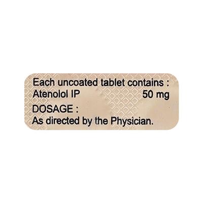 ATENOWAL 50 Tablet 14's - Hypertension-Bet