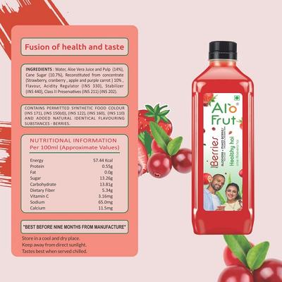 Axiom Alofrut Berries Aloevera Juice 200 ml - Ayurvedic Juices