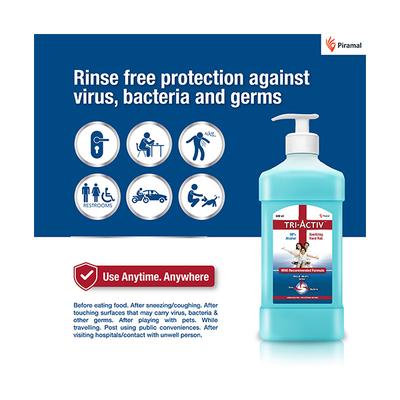 Tri-Activ Sanitizing Hand Rub Liquid 500 ml - Hand Sanitizer