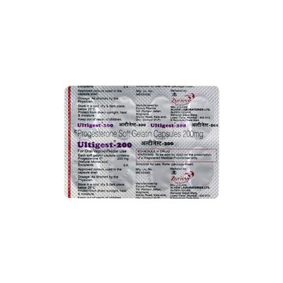 Ultigest 200mg Capsule 10'S - Hormonal Therapy-Oes
