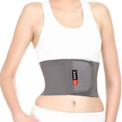 Be Safe Forever Rib Support Chest Binder - Grey (M) - Supports And Braces