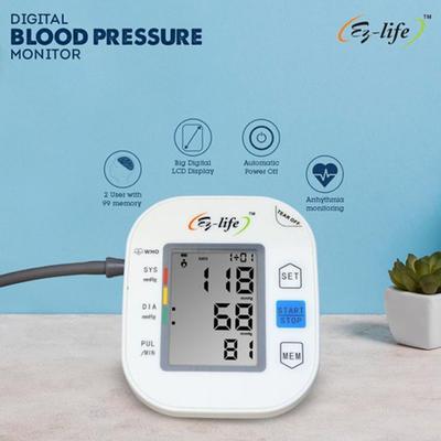 Ez-life Digital Blood Pressure Monitor (EZ - 511) - Health Monitors And Equipment