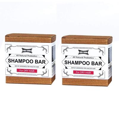 Goli Soda All Natural Probiotic Shampoo Bar for Dry Hair (Pack of 2 x 90 gm) - Dry Shampoos & Conditioners