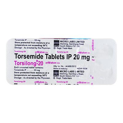 TORSILONG 20 Tablet 10's - Hypertension-Diu