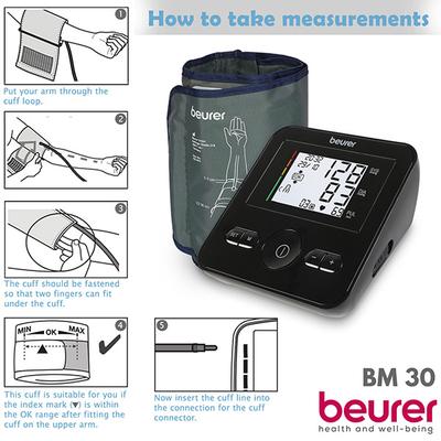 Beurer Automatic Upper Arm Blood Pressure Monitor - BM 30 - Blood Pressure Monitor Device