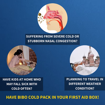 Bibo Natural Severe Cold Relief Kit - Cough & Cold (Ayush)