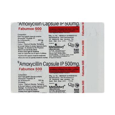 FABUMOX 500 Capsule 10's - Bacterial Infections-Pen