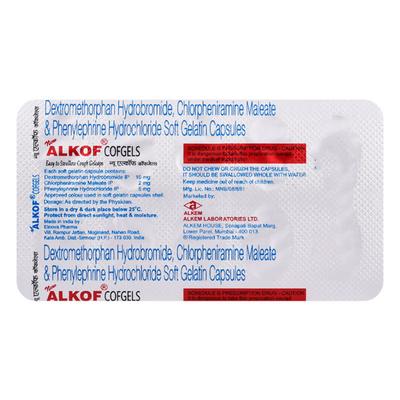 ALKOF COFGELS NEW Capsule 10's - Cough And Cold-Cou