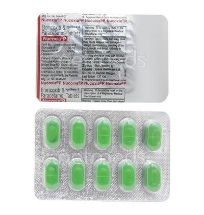 Nucoxia P Tablet 10'S - Pain relief-Nsa