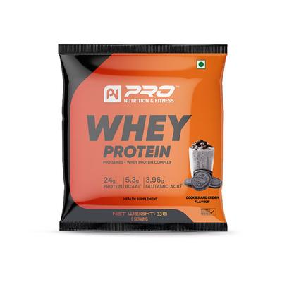 Pro Nutrition & Fitness Shaker Bottle 500 ml + Whey Protein Powder - Chocolate Brownie and Cookies & Cream Flavour 66 gm Combo Pack - Whey Proteins