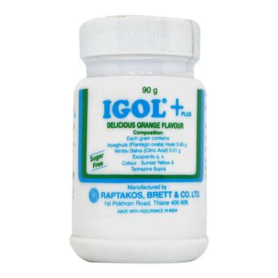 IGOL PLUS DELICIOUS ORANGE FLAVOUR Powder 90gm - Constipation-Lax