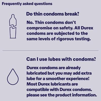 Durex Condoms - Extra Time 3's - Plain/Flavoured Condoms