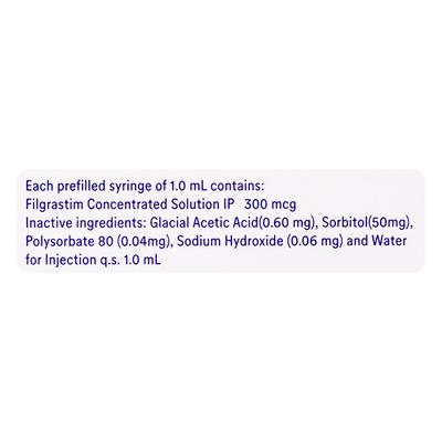 GRASTIM 300 Prefilled Syringe(Pfs) 1ml - Cancer Oncology-Sup