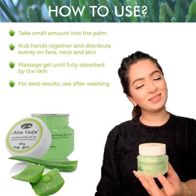 Aloe Veda Aloe Vera Nourishing Skin Gel 125 gm - Lotions & Creams