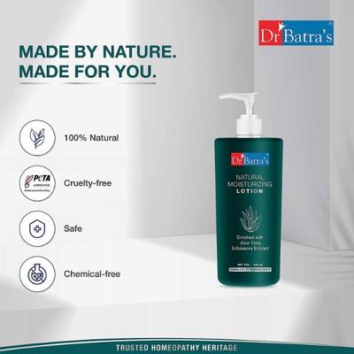 Dr Batra's Natural Moisturizing Lotion - Echinacea & Aloe Vera (Pack of 3 x 400 ml) - Lotions & Creams