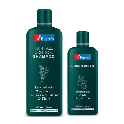 Dr Batra's Hair Fall Control Shampoo 500 ml + Conditioner 200 ml - Hair Treatment