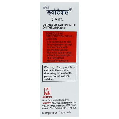DUOTAX 1.5gm Injection 1's - Bacterial Infections-Cep