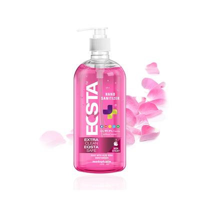 Eqsta Hand Sanitizer - Rose with Aleovera 500 ml - Hand Sanitizer