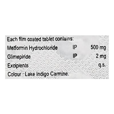 METVIRON GP 2mg Tablet 10's - Diabetes-Ant