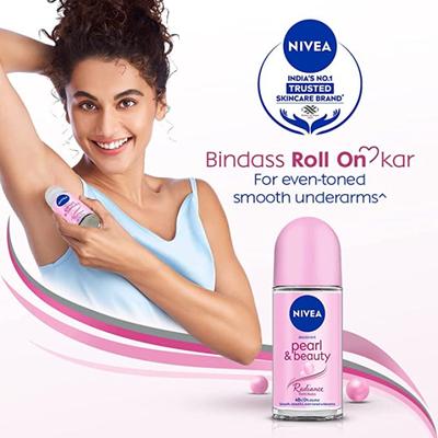 Nivea Pearl & Beauty Deodorant Roll On - Radiance 50ml - Women Deodorants/Roll-Ons