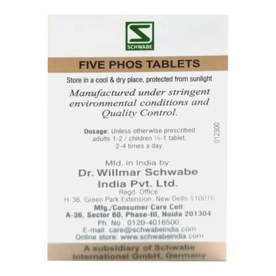 Dr. Willmar Schwabe Five Phos 6X Tablet 25 gm - Bio-Chemic