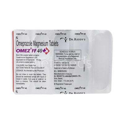 Omez FF 40mg Tablet 10'S - Ulcer/Reflux/Flatulence-Aaa