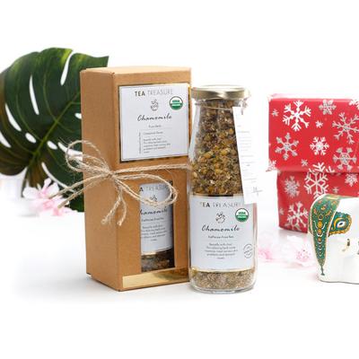 Tea Treasure Caffeine Free Tea Leaves - Chamomile 30 gm (Bottle) - Teas