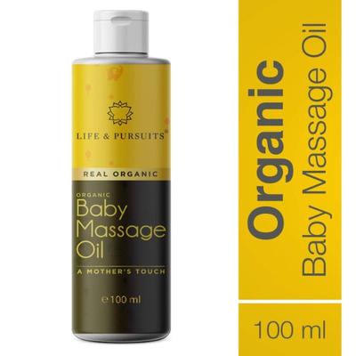 Life & Pursuits Real Organic Baby Massage Oil 100 ml - Creams, Lotions & Oils