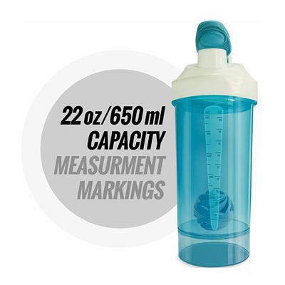 MuscleXP PRO Gym Shaker - Sea Blue 650 ml - Workout Essentials