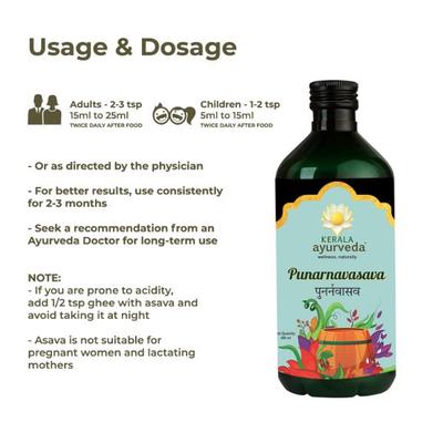 Kerala Ayurveda Punarnavasava Syrup 450 ml - Speciality Medicines