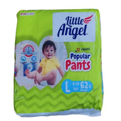 Little Angel Popular Pants (L) (8-14 kgs) 62's - Diapers & Wipes