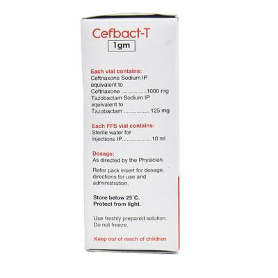 Cefbact T 1gm Injection 1's - Bacterial Infections-Cep