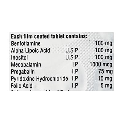 NUROLIA PG Tablet 10's - Neuropathic Pain-Dru