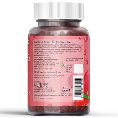 Inlife Hair, Skin & Nail Gummies - Strawberry 30's - Hair & Skin