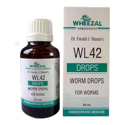 Wheezal Wl-42 Worms Drops 30ML - Homeopathic Drops