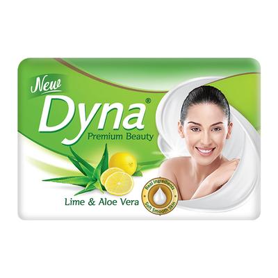 Dyna Beauty Soap - Lime & Aloe Vera Extracts (Pack of 4 x 125 gm) - Soaps