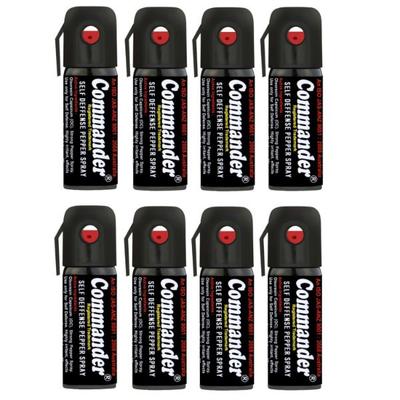 Commander Self Defense Pepper Spray (Pack of 8 x 55 ml) - Others