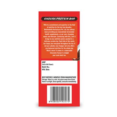 Endura Protein Bar - Chocolate (Pack of 6 x 60 gm) - Nutritional Bars